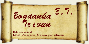 Bogdanka Trivun vizit kartica
